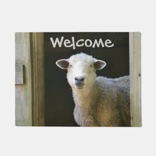 Adorable Sheep Doormat