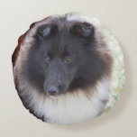 Adorable Sheltie Round Pillow