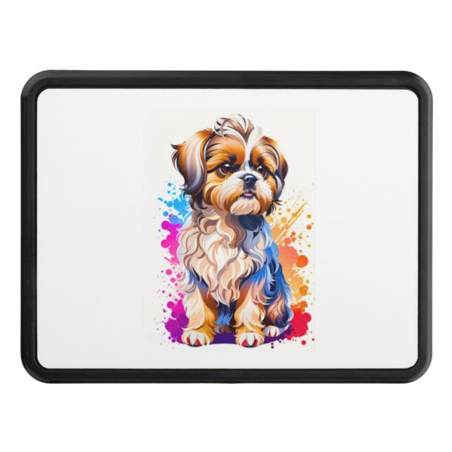Adorable Shih Tzu Hitch Cover (Front)