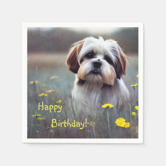 Adorable Shih Tzu  Paper Napkins