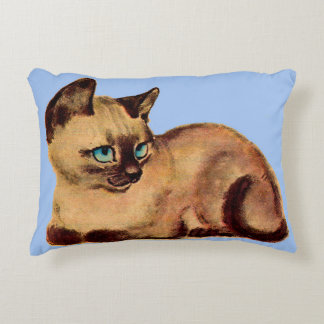 adorable Siamese cat kitten Accent Pillow