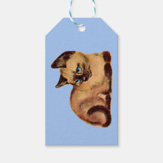 adorable Siamese cat kitten Gift Tags