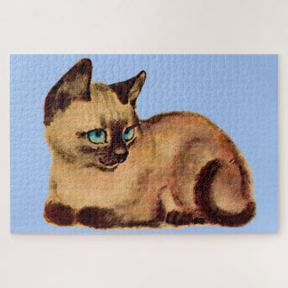 adorable Siamese cat kitten Jigsaw Puzzle