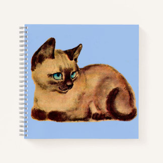 adorable Siamese cat kitten Notebook