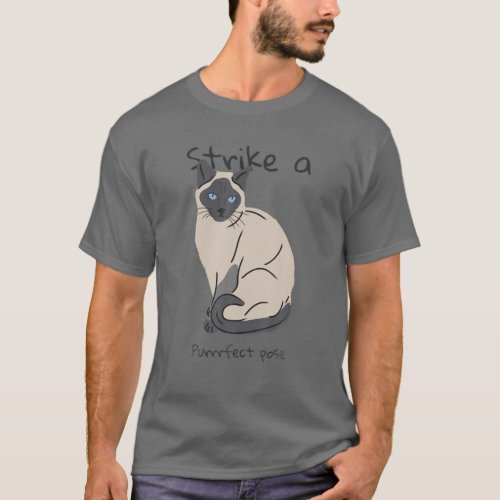 Adorable Siamese Mom Funny Siamese Cat Mom Gift T_Shirt