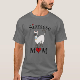 Adorable Siamese Mom, Funny Siamese Cat Mom Gift T-Shirt