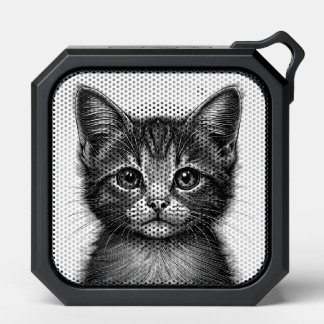 Adorable Sketch of Young Cat Bluetooth Speaker