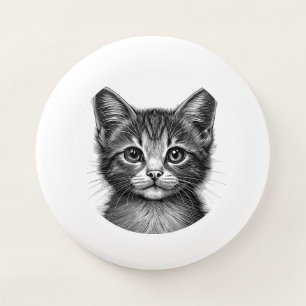 Adorable Sketch of Young Cat Wham-O Frisbee
