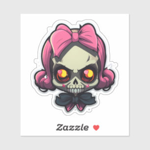 Adorable Skull Sticker