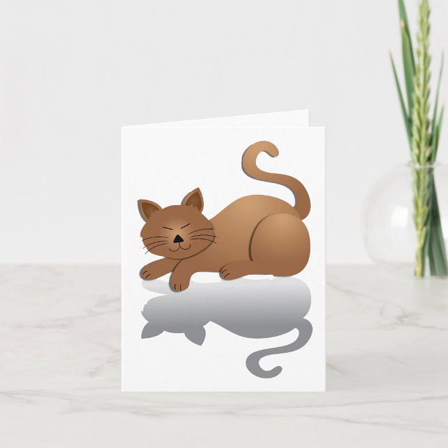 Adorable Sleepy Kitty Card (Creator Uploaded)