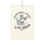 Adorable Sloth Astronaut Riding Air Freshener