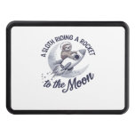 Adorable Sloth Astronaut Riding Hitch Cover