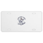 Adorable Sloth Astronaut Riding License Plate