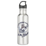Adorable Sloth Astronaut Riding Stainless Steel Water Bottle