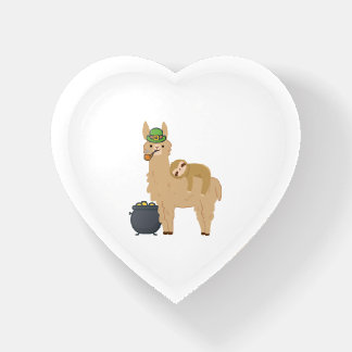 Adorable Sloth Relaxing on a Llama Celebrating St Paperweight