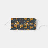 Adorable Sloths Pattern Adult Cloth Face Mask (Front, Folded)