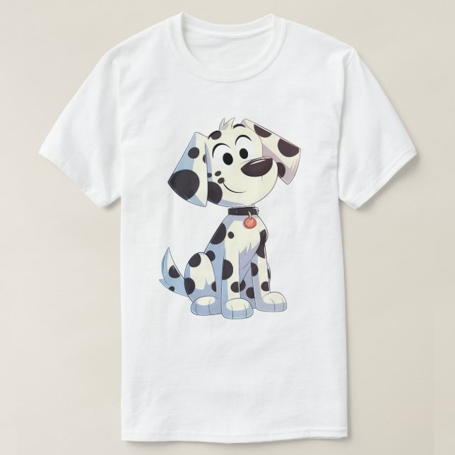 Adorable Smiling Dalmatian T-Shirt (Design Front)