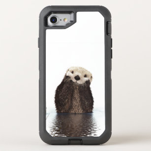 Adorable Smiling Otter in Lake OtterBox Defender iPhone SE/8/7 Case