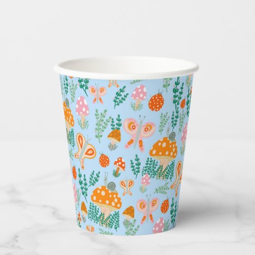 Adorable Snail Mushroom Butterfly Cute BABY SHOWER Paper Cups