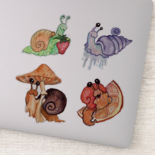 Adorable Snail Stickers