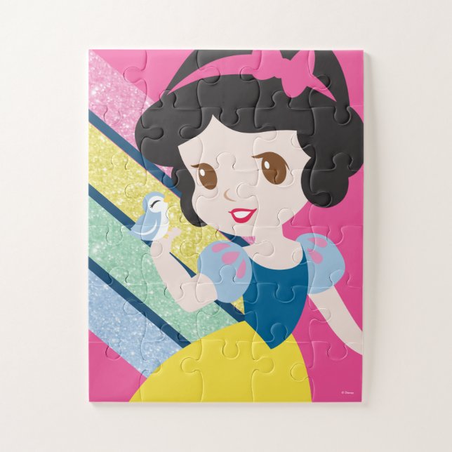 Adorable Snow White and Bird Friend Jigsaw Puzzle (Vertical)
