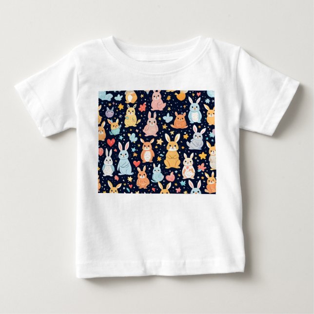 Adorable Soft Pastel Baby Animal T-Shirt (Front)