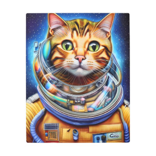 Adorable Space Cat Abstract Art