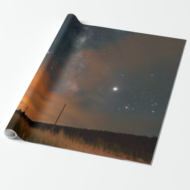 Adorable Space Wrapping Paper (Unrolled)