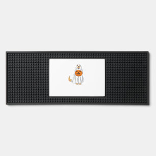Adorable Spooky Golden Retriever Ghost Classic T-S Bar Mat