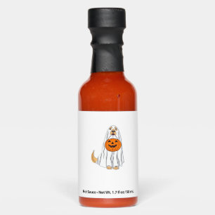 Adorable Spooky Golden Retriever Ghost Classic T-S Hot Sauces