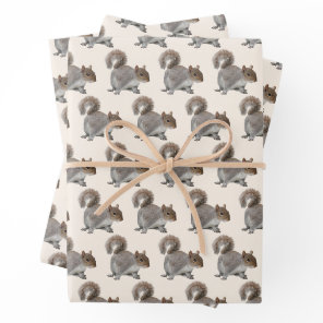 Adorable Squirrel Wrapping Paper Sheet