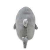 Adorable Squishy Gray Shark 6" Plushie Toy  (Back)