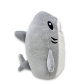 Adorable Squishy Gray Shark 6" Plushie Toy  (Side)