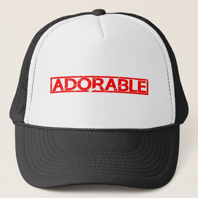 Adorable Stamp Trucker Hat (Front)