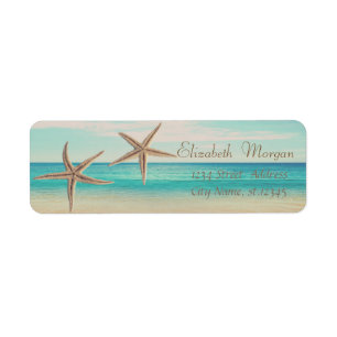 Adorable Starfish ,Beach, Return Address Label