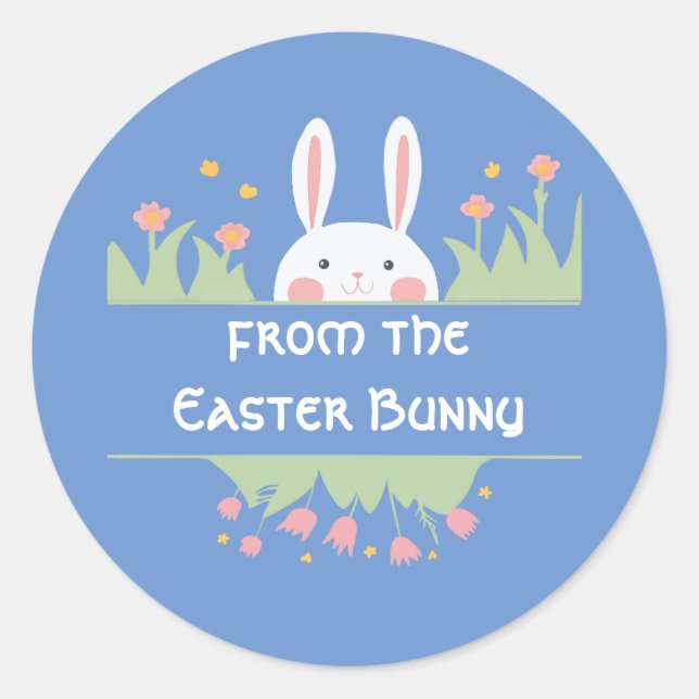 Adorable stickers for kids from the Easter bunny (Front)
