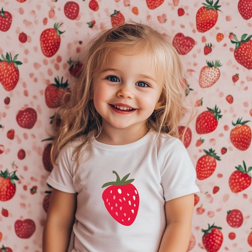 Adorable Strawberry  Baby Bodysuit