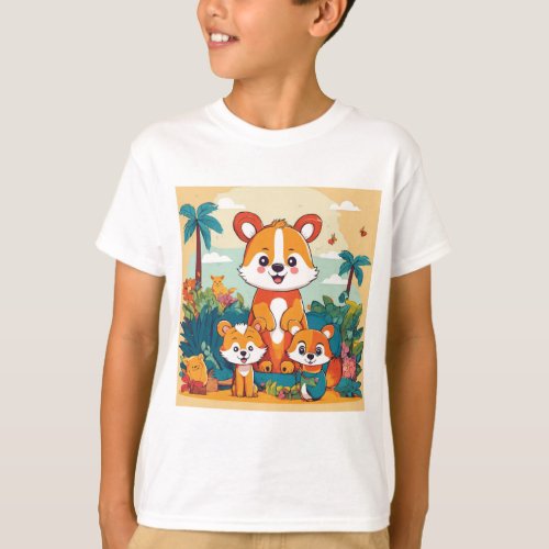 Adorable Style for Little Explorers Explore our  T_Shirt