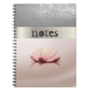 Adorable Stylish Lotus Flower Notebook