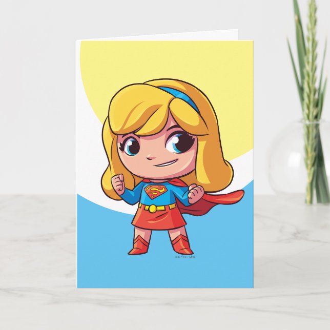 Adorable Supergirl Stance Card (Front)