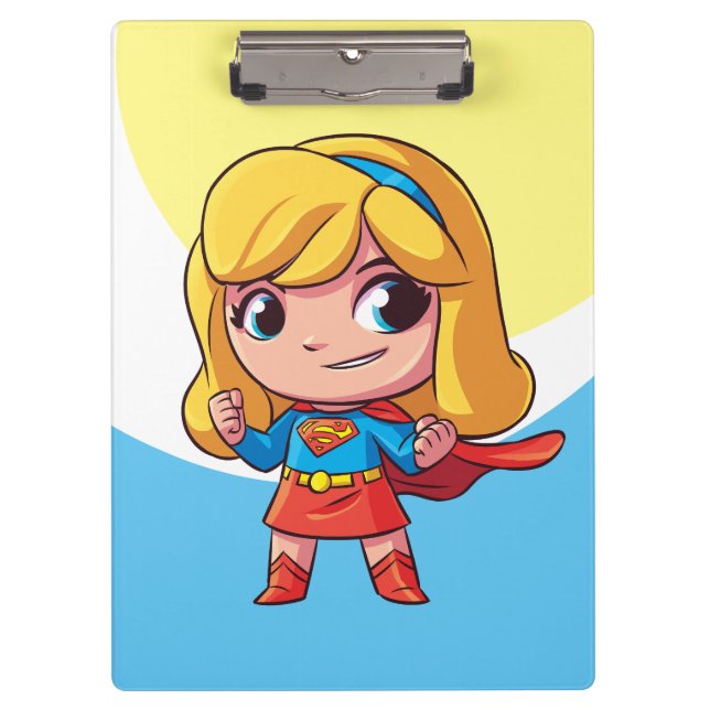Adorable Supergirl Stance Clipboard (Front)
