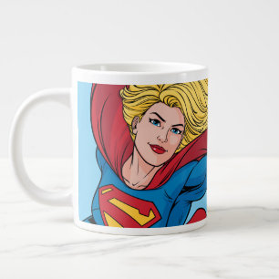 Adorable Supergirl Stance Giant Coffee Mug