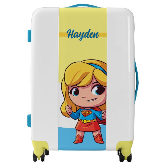 Adorable Supergirl Stance Luggage (Front)