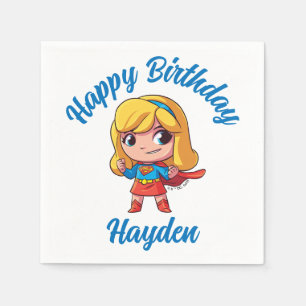 Adorable Supergirl Stance Napkins