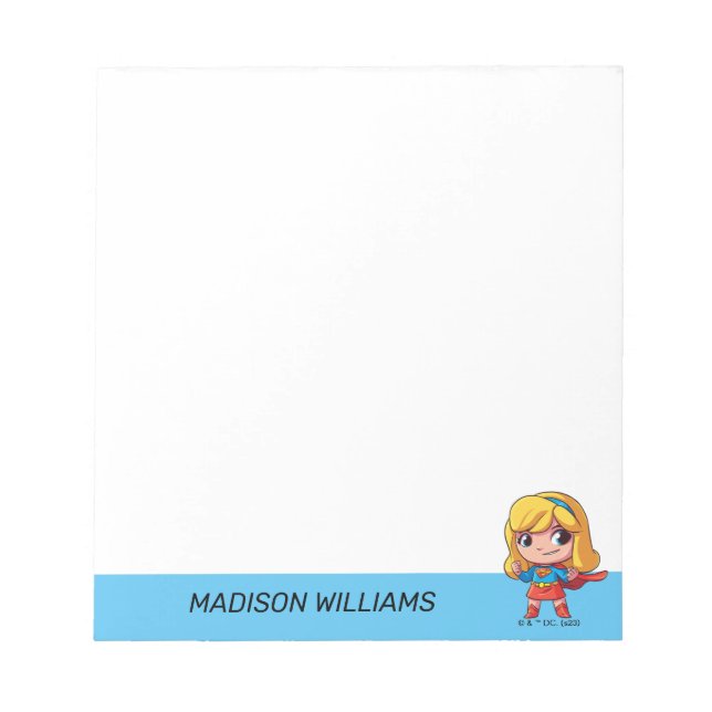 Adorable Supergirl Stance Notepad (Front)