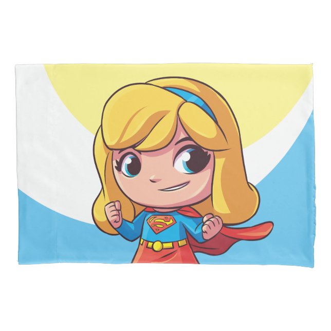 Adorable Supergirl Stance Pillow Case (Front)