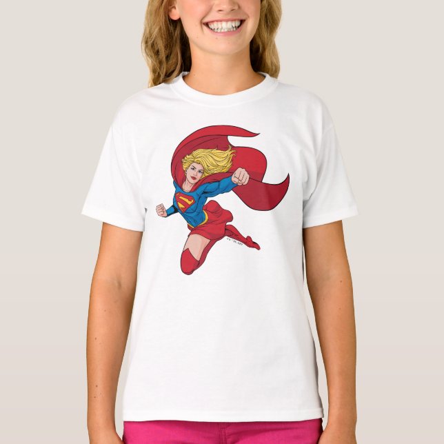 Adorable Supergirl Stance T-Shirt (Front)