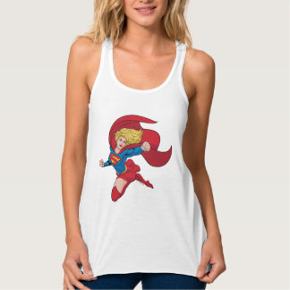 Adorable Supergirl Stance Tank Top
