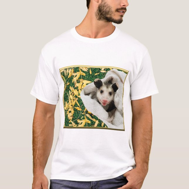 Adorable Sweet Baby Opossum T-Shirt (Front)