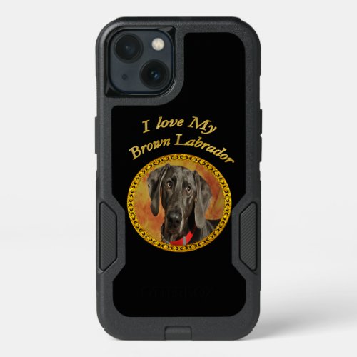 Adorable sweet brown labrador canine puppy dog iPhone 13 case